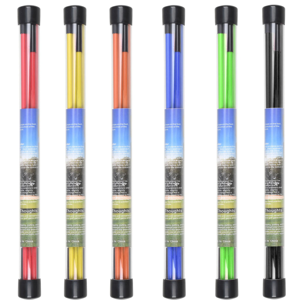 Golf Alignment Sticks | 48" Collapsible Practice Rods — 2 Pack