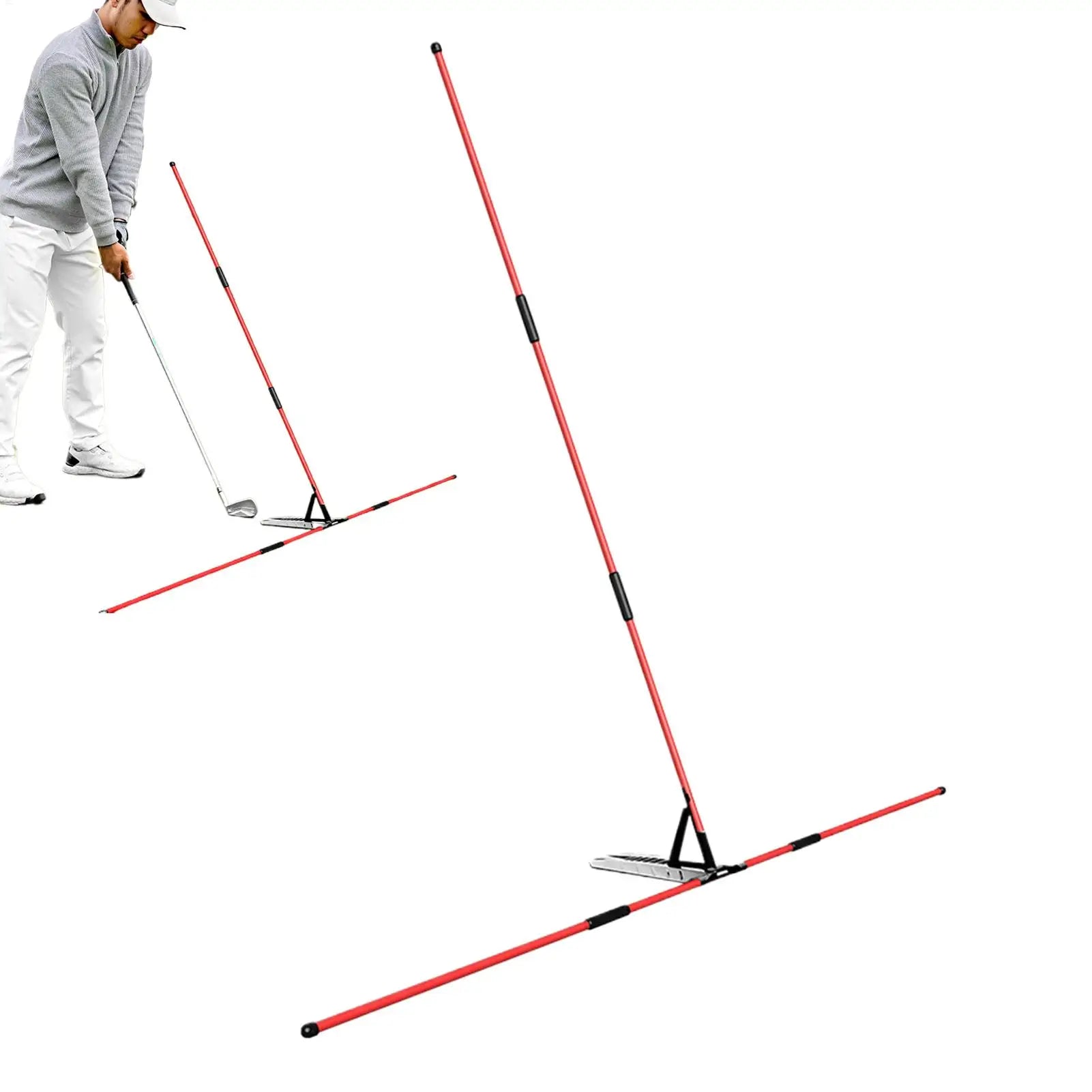 Golf Alignment Rod Holder | Swing Plane & Path Trainer